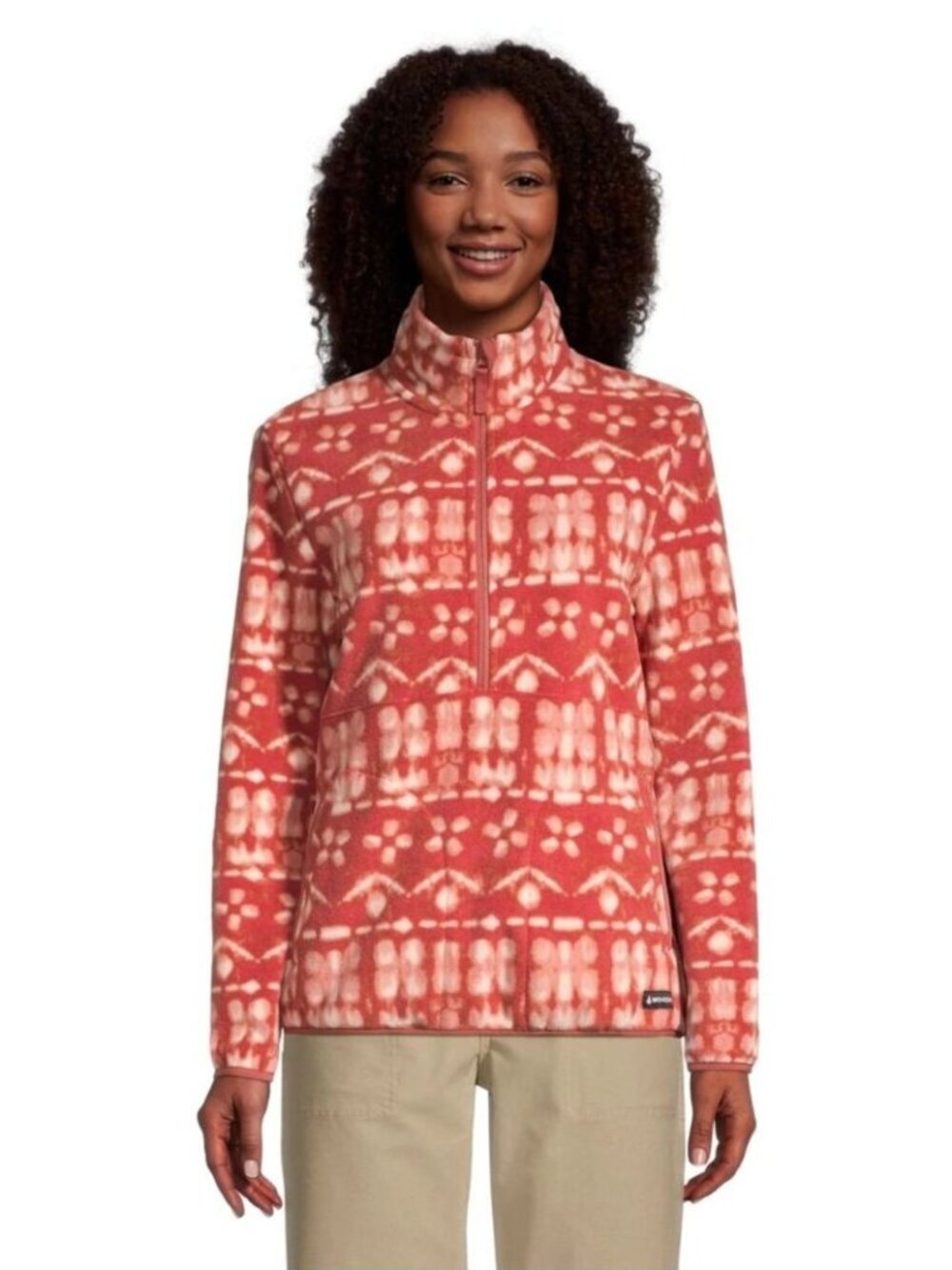 Woods Fleece Jacket Rust Medium Cozy Cabincore Outdoor Winter Layer